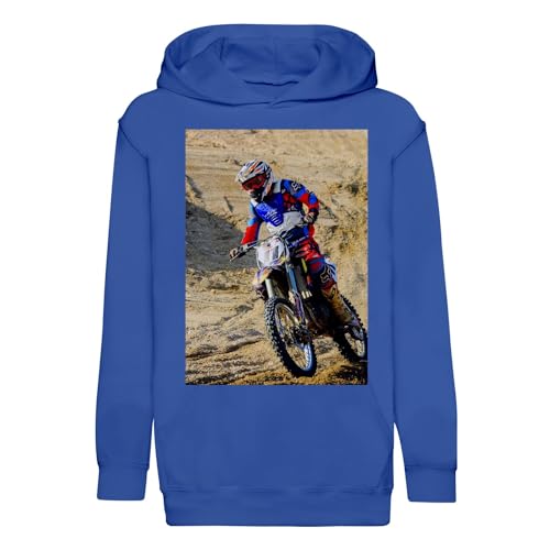 Sweat à capuche enfant motocross chaud et résistant pour protéger du vent frais