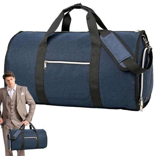 Garment Bags For Travel | Waterproof Foldable Duffel Bags | Nylon Tote Bag With Zipper For Clothing | Lightweight Bag For Business Trip
