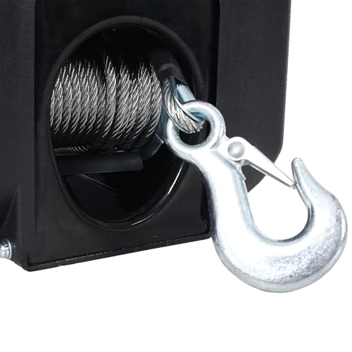 Trailer Winch 2000lbs portátil 12V motor eléctrico miniatura 6