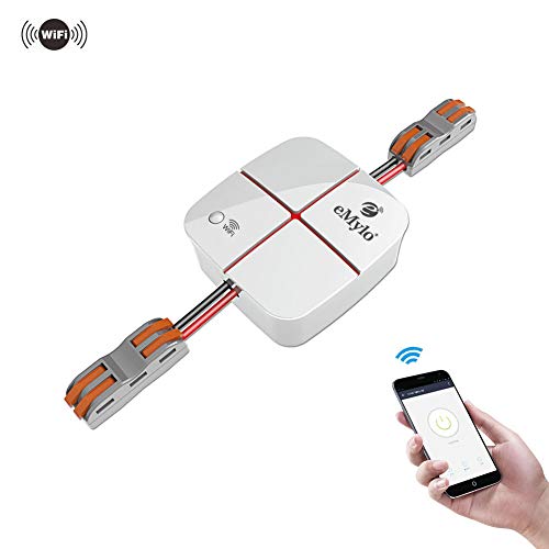 eMylo Smart WiFi Switchs Interruptor de luz de Control Remoto inalámbrico de 5-24V 1 Canal módulo de relé de automatización Compatible con Alexa,Echo,Google Home, IOS Android App