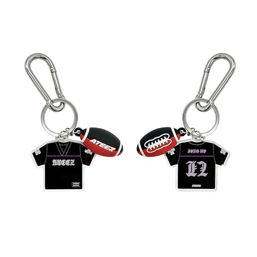 ATEEZ Official Tour Merch Football Keyring