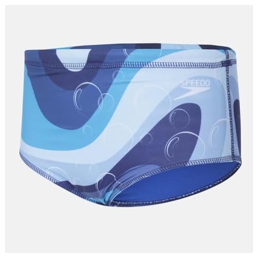 Sunga Tradicional Infantil, Speedo, Bubble Whaves, Conforto e Estilo, Tamanho 10 - Agua Marinha