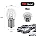 Yourkar 10 PCS Car Brake Bulb, 1141 12V 21W Auto Brake Flat Angle Single Light Bulb, High Brightness Brake Tail Turn Signal Light Bulbs Replacement, Universal Car Accessories (Flat Angle)
