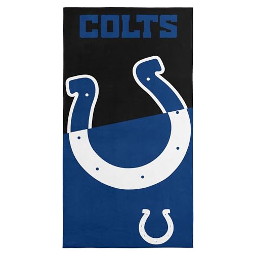 Image of Northwest NFL Indianapolis Colts Microfiber Beach Towel, 30 x 60 Inches - Quick Dry, Sand Resistant, Lightweight, Highly Absorbent, Incisor Design