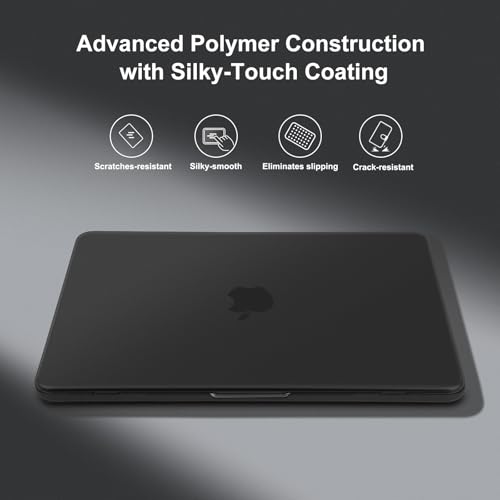 Image of MOSISO Compatible with MacBook Pro 16 inch Case 2025 2024 2023 2022 2021 M4 M3 M2 M1 A3403 A3186 A2991 A2780 A2485 Pro Max, Plastic Hard Shell&Keyboard Cover&Screen Film&Storage Bag, Black