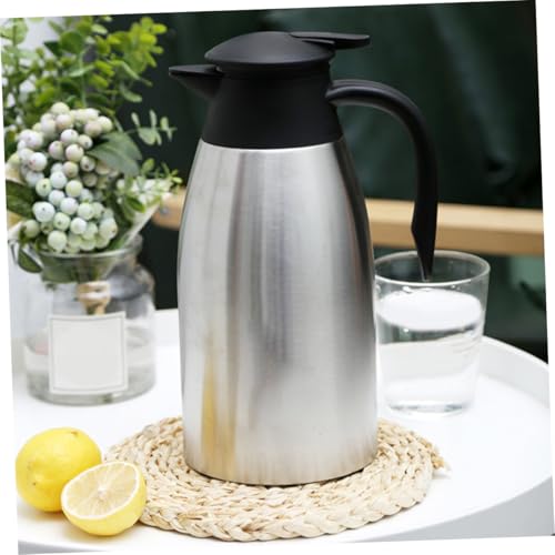 Jarra térmica de acero de 2L para café caliente en el hogar y camping 8