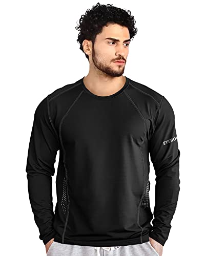 Image of Noble Monk Round Neck Regular Fit Gym Wear Tshirt Black