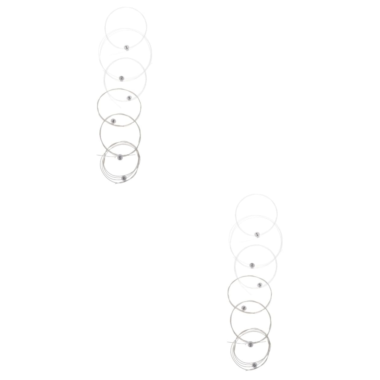 ULDIGI 2sets Guitar Strings Nylon Replacement Easy to Replace Ideal for Classical Guitar Players 6pcs*2