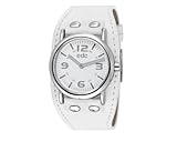 - Farbe des Gehäuses: Silber EDC Damen-Armbanduhr Analog Quarz Leder EE100642002