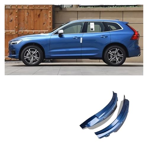 2025年式 Volvo Xc60 専用 マッドフラップ ブルー 2018 2019 2020-2024年式 専用 リアドア リアホイールフェンダー 改造 カーアクセサリー マッドガード(Bursting blue720)