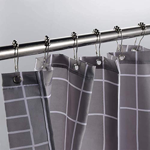 24 Pack Shower Curtain Hooks, Rustproof Shower Curtains Rings, Stainless Steel Shower Curtain Hooks Hanger For Bathroom Shower Curtain Liner Rod, Heavy Duty Roller Glide Hanger Bath Drape Loop #TOP6