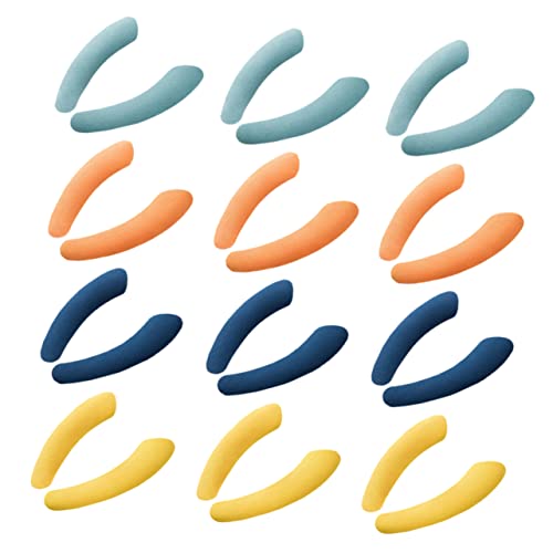 BUTIFULSIC Toilet Seat Warmer Cover 15 Pairs Reusable Seat Pads Warm Mat Flannel Material Random Color