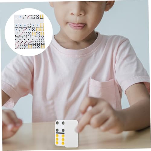Course de dominos interactifs multicolores 28 pièces légères et maniables - 3