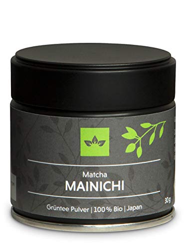 Bio-Matcha-Pulver-Tee Mainichi - Premium Grade - Bio Grüntee Pulver von Oryoki, TOP-Qualität aus Japan - 30 g Organic-Matcha-Pulver in vakuumierter Verpackung. Ideal für Matcha Latte Cover