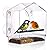Clear Window Bird Feeder for Outside,Window Bird Feeder with Strong Suction Cups,Clear Window feeders for Viewing, Removable Tray and Large Seed Capacity,Easy-to-Clean