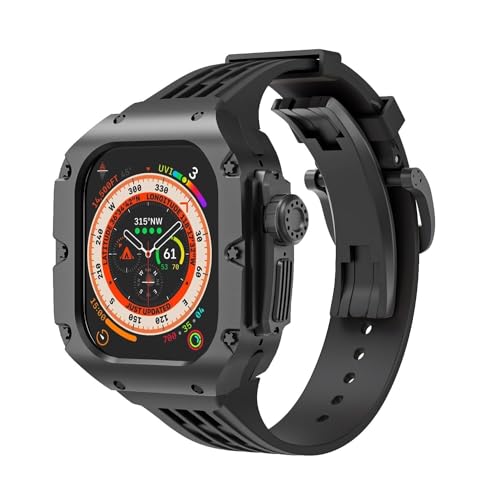Kit montre iWatch Ultra 49mm : protégez votre écran avec ce boîtier titane et bracelet métal S3YT8U