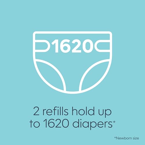 Image of Diaper Genie Pails Diaper Genie Refill, Jumbo Square | Continuous Film | Holds 810 Newborn Diapers | Pack of 2 | Odor-Locking Barrier Technology | Compatible with Select, Premier, Classic & Compact