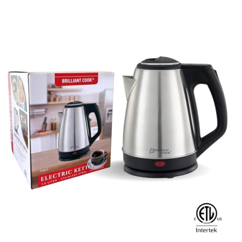 Hervidor eléctrico de acero inoxidable 1.5L 1000W sin cable miniatura 2