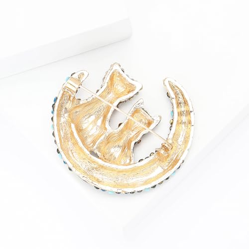 Image of Rhinestone /Enamel Animals Brooch and Pin for Women Elegant Animals Brooches Dress Accessories Birthday Gifts for Mom Wife