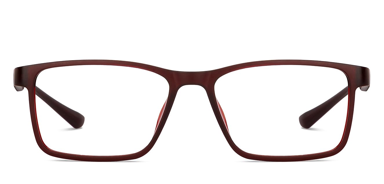 LENSKART BLU | Zero Power Blue Cut Computer Glasses | Anti Glare, Lightweight & Blocks Harmful Rays | UV Protection Specs | Maroon | Men & Women | Medium | LB E14283 (B0CB8LQQKC) Amazon Price History, Amazon Price Tracker