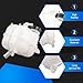 YzusGomumu Front Pressurized Engine Coolant Reservoir Radiator Tank with Cap Compatible with 2015-2017 Chrysler 200 L4 2.4L/V6 3.6L 2014-2018 Jeep Cherokee L4 2.4L/V6 3.2L Replaces 603-838 68102155AD