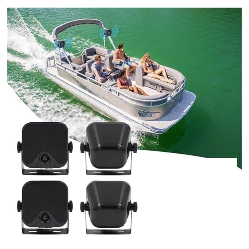 }piA 4PCS Bluetooth StJ[gXs[J[ 240W h}Xs[J[ p[X|[cp(Black)