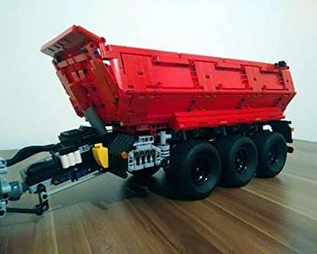 Technik Tractor Dump Trailer Baukasten Für LG Truck, 2261 Teile Technik Traktor Anhänger Modellbausatz, Custom Bausteine… – Bild 4