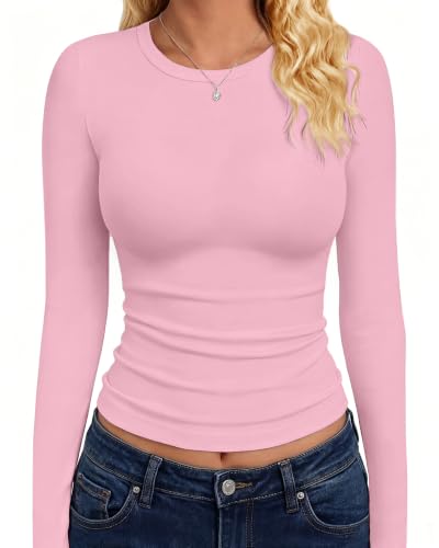 GAYHAY Long Sleeve Shirts for Women Tops Fitted Clothes Fall Fashion 2026