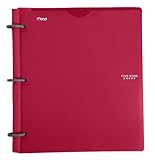 Five Star Flex NoteBinder, 1 Inch Binder, Customizable, Notebook and Binder All-in-One, Red (72349)