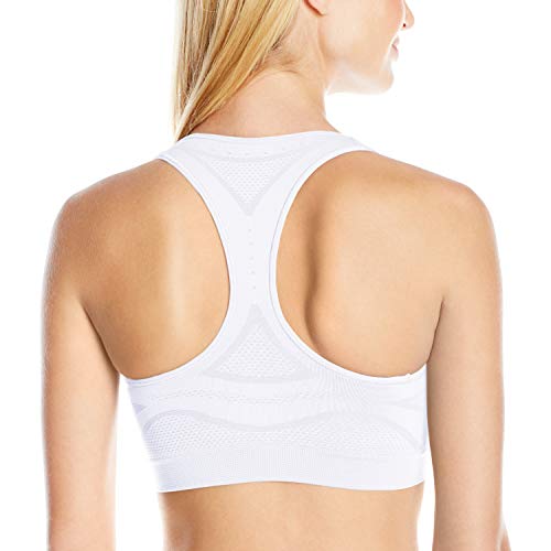 Hanes LYSB01ES46O4E-SPRTSEQIP Seamless Racerback Moderate-Support Sports Bra thumb #1