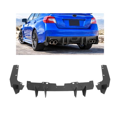 ALMULOO Rear Diffuser Compatible with 2015-2021 Subaru WRX STI 4DR