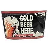 Cubo de hielo fresco: puedes llenar el cubo con cubitos de hielo a voluntad para enfriar cerveza, bebidas, cócteles, etc., cubo de hielo para fiestas
