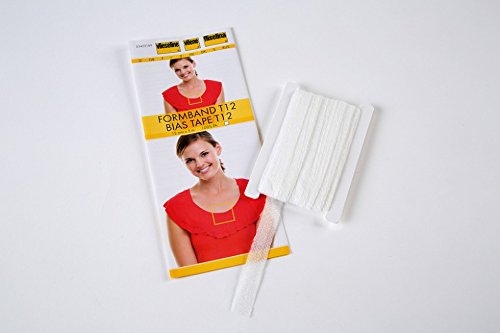 Vilene 12mm Iron On Bias Stay Tape 5m White - per Pack