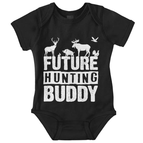 Image of Brisco Brands Future Hunting Buddy Little Hunter Baby Romper Boys or Girls