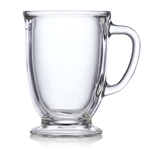 Libbey Kona Glass Coffee Mugs, 16-Ounce, Set Of 6 #TOP5