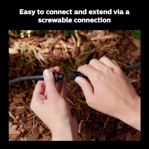 Philips Hue Outdoor 16-Foot Cable Extension - Extend Your Hue Outdoor Low Voltage Lights - 1 Pack - Requires Hue Bridge - Weatherproof - image 3
