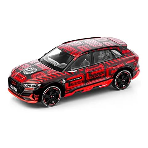 Audi 5012120231 Modellauto e-tron Triple 2020 Modell 1:43 Miniatur, schwarz/rot Cover