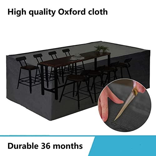 Gartenmöbel Abdeckung 300x250x105cm Abdeckplane Gartenmöbel 420D Oxford Wasserdicht UV-beständig Schutzhülle Terrasse… – Bild 5