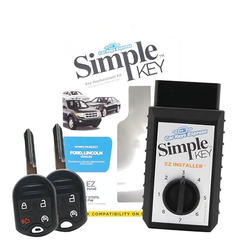 Simple Key Car Key Replacement Key Fob for Select Ford