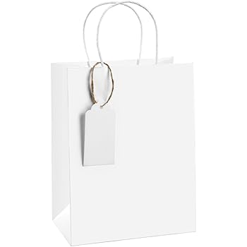 white gift bags wholesale