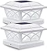 Siedinlar Solar Pfostenkappen Licht, 2 Modus Solar Pfostenleuchte mit LED, Solar Pfostenkappen Licht Wasserdicht für Garten Zaun 7x7 8x8 9x9 Hölzerne Pfäle (2 Stück)