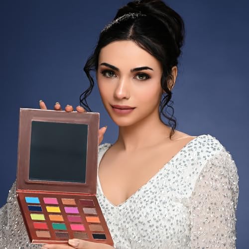 Image of Glam21 Muse Eyeshadow Palette | Highly Pigmented |20 Selected Shades| Highly Pigmented Matte& Shimmer | Long-Lasting, Crease-Free Formula Shades | Professional & Everyday Eye Makeup- 30gm| 02- Divine