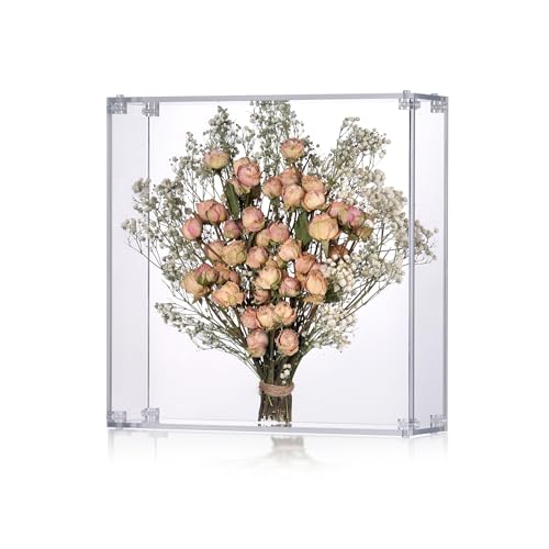 MarccTipton 11.2x11.2 Acrylic Shadow Box, Assemble Display Case, DIY Tabletop/Wall