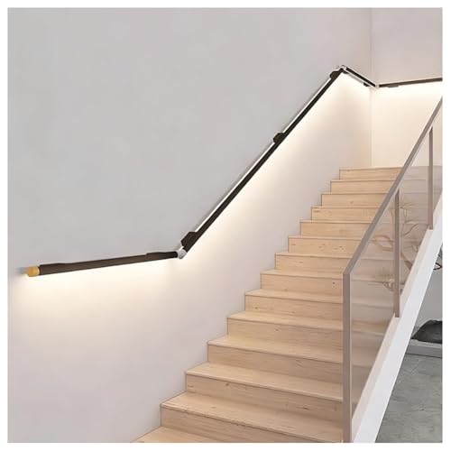 Éclairage mural d'escalier DEL en aluminium noir haut de gamme - 7