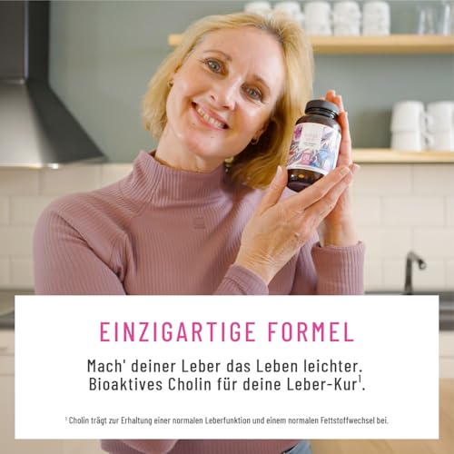 Blütenrein Mariendistel Artischocke Löwenzahn Kapseln - Leber Komplex mit Cholin für die normale Funktion der Leber - Mariendistel Hochdosiert 80% Silymarin 200 mg - 120 Kapseln - 4 fach Komplex