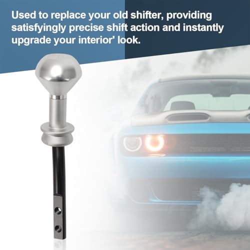 MOTOQUEEN for 2009-2019 Dodge Challenger 6-Speed Manual Shifter | Weighted Billet Aluminum | Short Throw Style Precision Gear Engagement | Upgrade Driving Experience | Replaces for P5155284AB - Image 4
