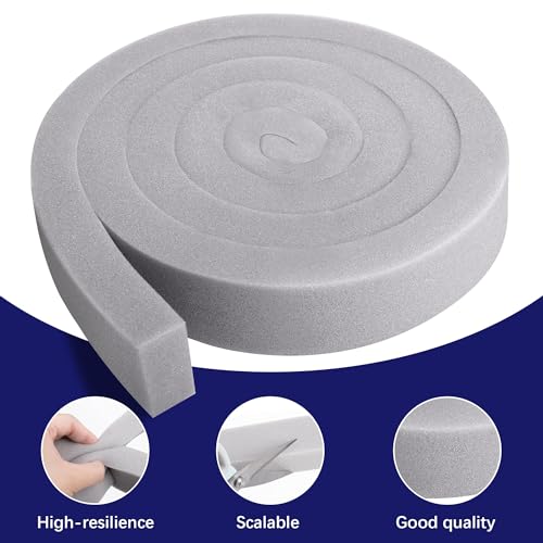 Tlswshsy 2 Pcs Air Conditioner Foam Tape-2\'\' x 1\'\' x 6.5 Ft Foam Air Conditioner Weatherseal Tape- Non-Adhesive Foam Seal Strip with Glue Point for Air Conditioner Door Window Seal