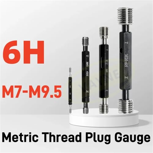1pcs 6H M7-M9.5 Steel Mer-cury Gage Metric Fine Thread Plug Gauge Wholesale M7 M7.5 M8 M8.5 M9 M9.5(M8X1.25-6H) miniatura 2