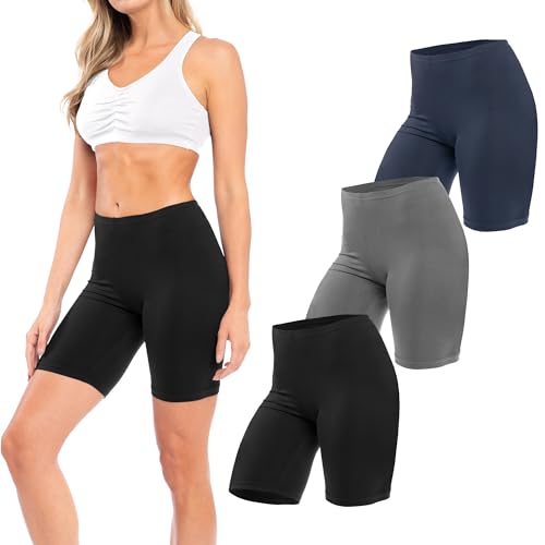 Sexy Basics Womens Ultra Soft Yoga Bike Short | Stretch Boxer Briefs | Multi Packs