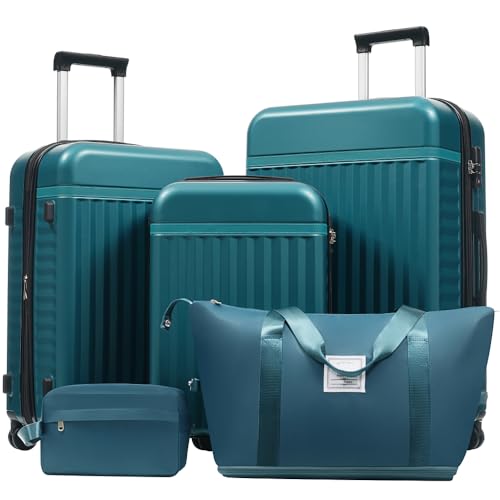3-Piece Softside Expandable Luggage Set with Front Open Pocket